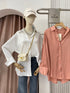 Casual Multi Style Collar Down Shirts